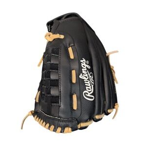 Rawlings RSB 13 Inch Slowpitch Softball Glove Black Leather RHT SS13W Basket Web